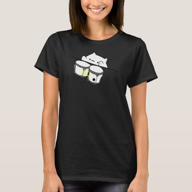 T-shirt Mème de chat Bongo (Devant)