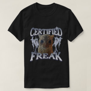 T-shirt Mème de chat certifié Freak Eat Cet maudit Chat