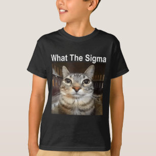 T-shirt Mème de chat drôle What The Sigma Citation de mème