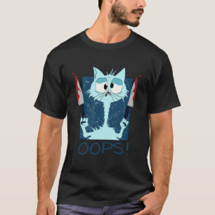 T-shirt Mème de chat effrayant Halloween drôle