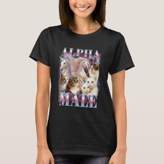 T-shirt Meme de chat Licorne Amateur de chat Humour Drôle 