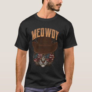 T-shirt Mème de chat Texas Meowdy Western Cowboy Musique C