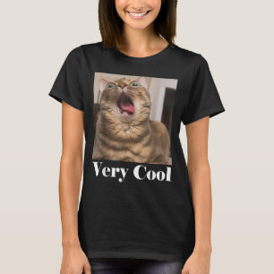 T-shirt Mème de chats Graphique Humour de chat idiot Drôle
