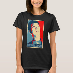 T-shirt Mème de dégât émotionnel gars asiatique humour sar