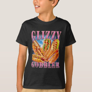 T-shirt Mème de Glizzy Gobbler Drôle Hilarant Hot Dog Gliz