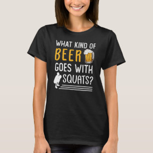 T-shirt Mème De Gymnase Pour Les Squats De Bières Joke 2