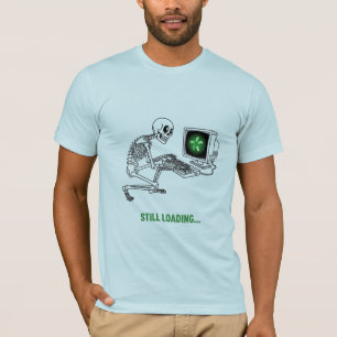 T-shirt Mème de jeu drôle de squelette en cours de chargem