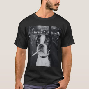 T-shirt Mème de la génération Z Smoking Dog