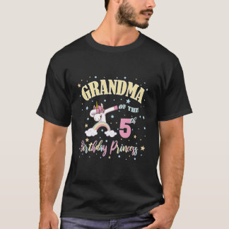 T-shirt Mémé de la licorne de la 5e princesse 5