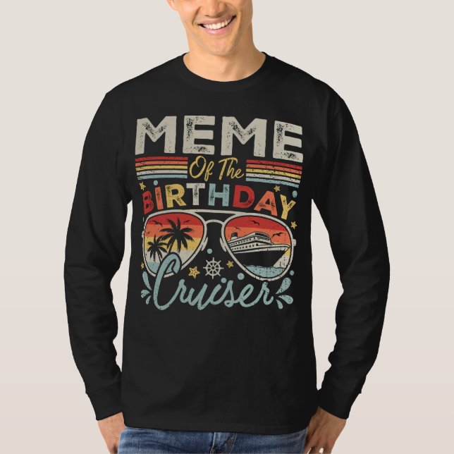 T-shirt Mème de l'Anniversaire Cruiser Vacation Men LS (Devant)