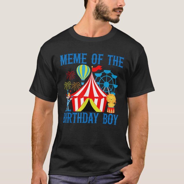T-shirt Mème de l'Anniversaire pour Garçon Ringmaster Circ (Devant)