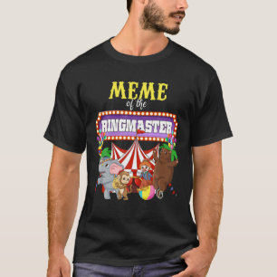 T-shirt Mème De L'Anniversaire Ringmaster Kids Circus Part