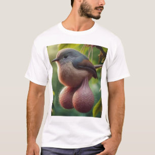 T-shirt Mème de l'oiseau à balles. Image IA de l'oiseau vi