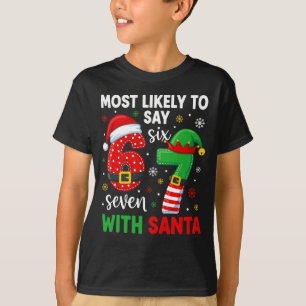 T-shirt Mème de Noël Six Sept Gen Alpha