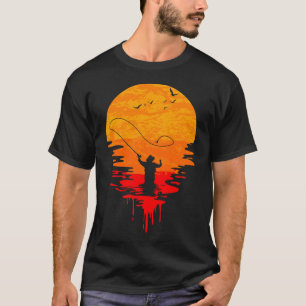 T-shirt Mème de pêche à la truite rétro avec bootleg chaot