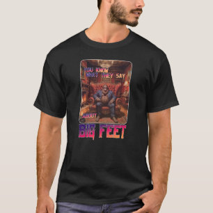 T-shirt Mème de pieds Bigfoot amusant