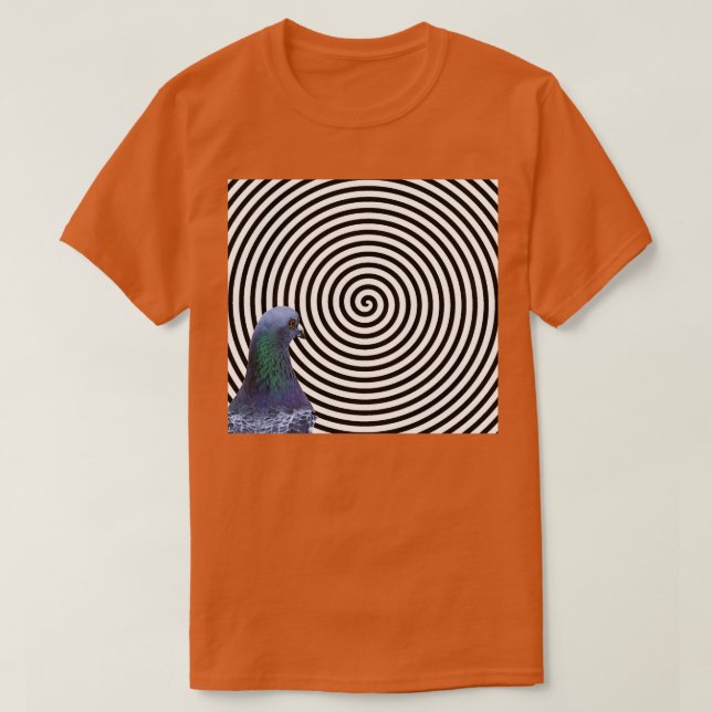 T-shirt Mème de pigeon hypnotique (Design devant)