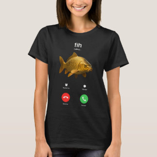 T-shirt Mème de poisson mal orthographié Fih Calling
