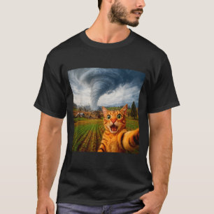 T-shirt Mème de Tornade de Selfie de Chat Drôle 