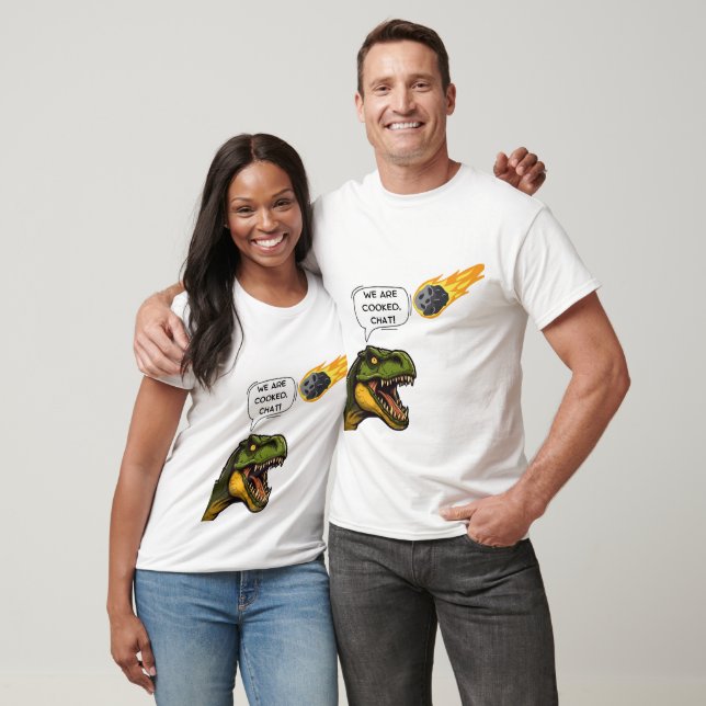 T-shirt Mème Dinosaur drôle | Impact du métal | Extinction (Unisexe)