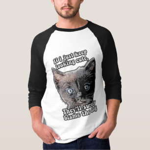 T-shirt Mème drôle de chat en colère pour les propriétaire