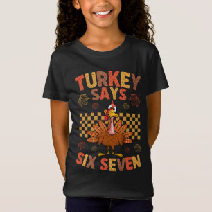 T-Shirt Mème drôle de Thanksgiving « Dinde dit Six Sept »