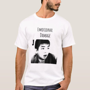 T-shirt Mème Drôle Rouleau Pour Dommages Émotionnels