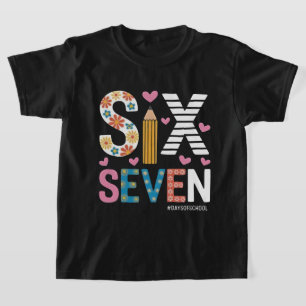 T-shirt Mème drôle six sept : Prof explique 6-7