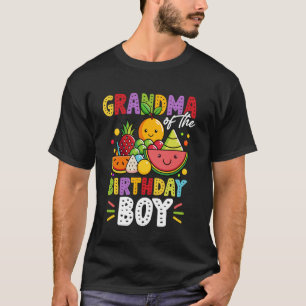 T-shirt Mémé du garçon d'anniversaire Famille Fruit Drôle