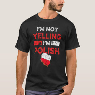 T-shirt Mème du patrimoine polonais Je ne hurle Pas Je sui