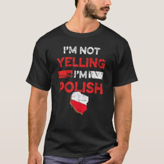 T-shirt Mème du patrimoine polonais Je ne hurle Pas Je sui
