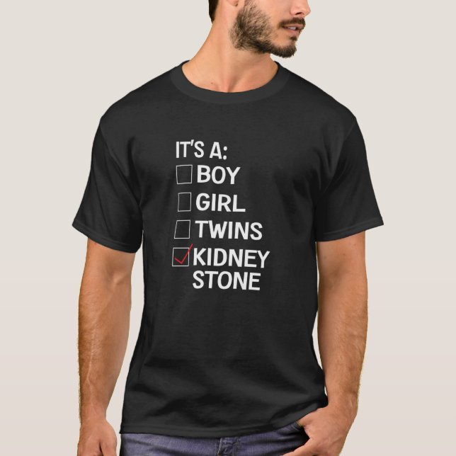 T-shirt Mème en pierre du rein Urologie Plaisanterie Doule (Devant)