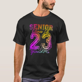 T-shirt Mémé fière colorée Cœur mignon Diplômée Aînée