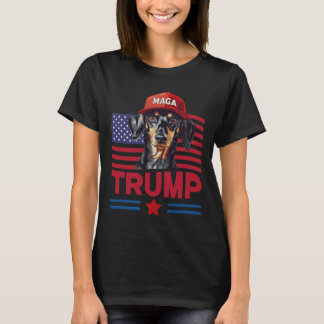 T-shirt Même mon chien aime Trump Dachshund Mega Casquette