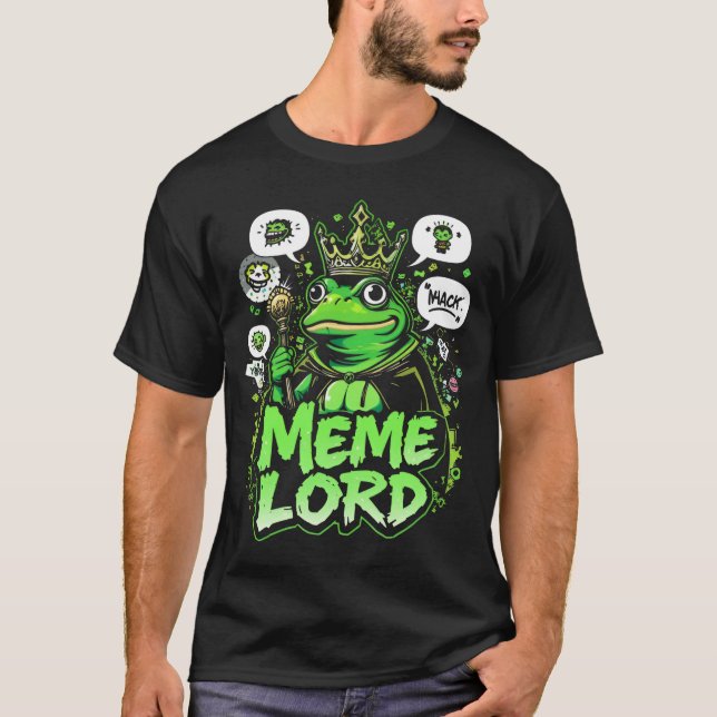 T-shirt Mème Pepe Lord Mens (Devant)