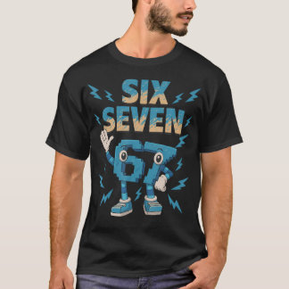 T-shirt Mème pour enfants 67 Six Sept Italien Brainrot Drô