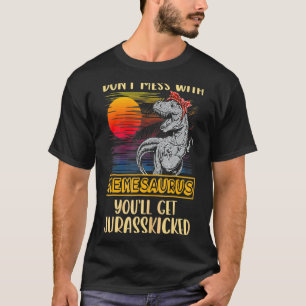 T-shirt Mème Rex Dinosaures Mommy Saurus