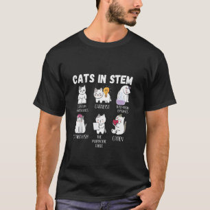 T-shirt Mème scientifique drôle Chats dans la science Scie
