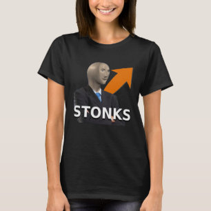 T-shirt Meme Stonks Homme Plus Flèche