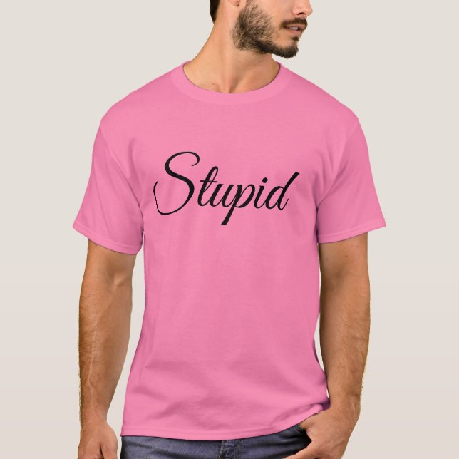 T-shirt Mème stupide (Devant)