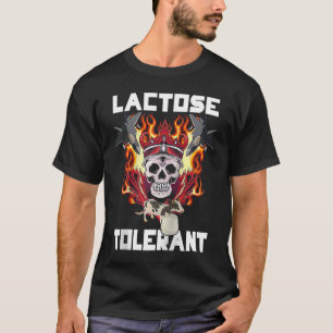 T-shirt Mème tendance tolérant le lactose Raglan Baseball