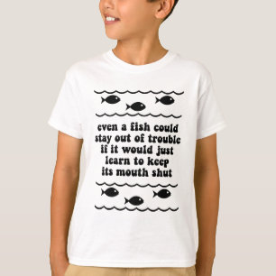 T-shirt Même un poisson a pu rester hors du problème