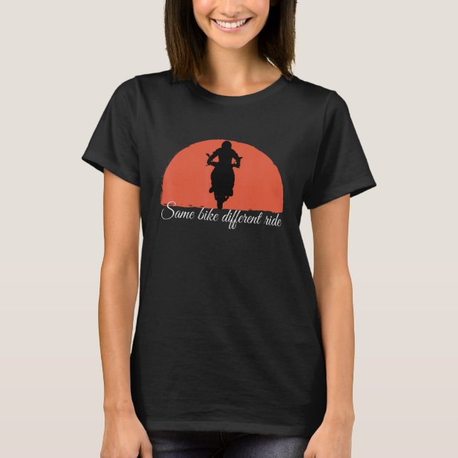 T-shirt Même Vélo Différents Vélo Vie Vie Moto (Devant)