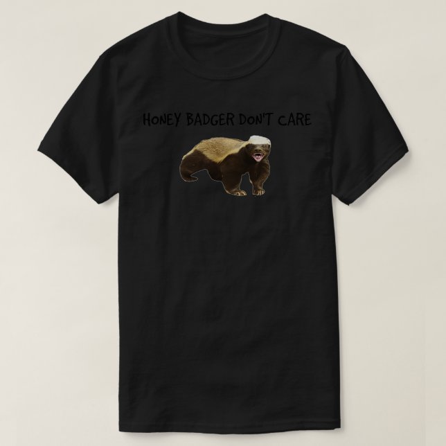 T-shirt MeMeorable Honey Badger (Design devant)