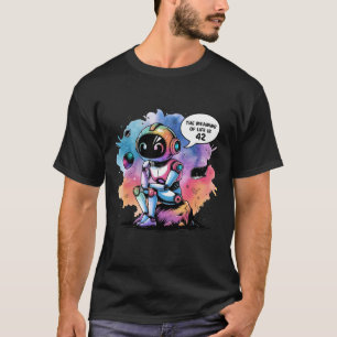 T-shirt Mèmes de chatbot amusants Signification de la vie