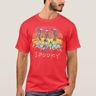 T-shirt Mèmes de danse Halloween Skeletons Danser Femmes M