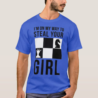 T-shirt Mèmes D'Échecs Je Suis En Route Pour Voler Votre F
