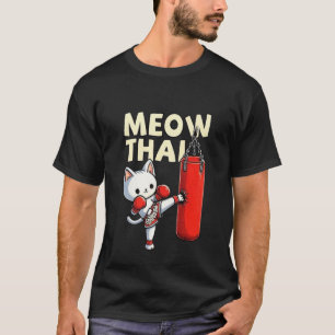 T-shirt Mèmes drôles de chaton chat miaou miaou thaï Muay