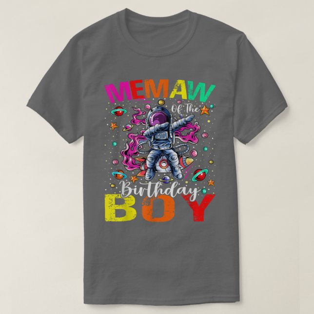 T-shirt Mémoire De L'Anniversaire Garçon Astronaut Garçon  (Design devant)