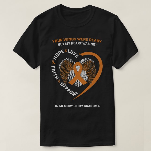 T-shirt Mémoire De Mon Grand-Mère Sensibilisation À La Leu (Design devant)